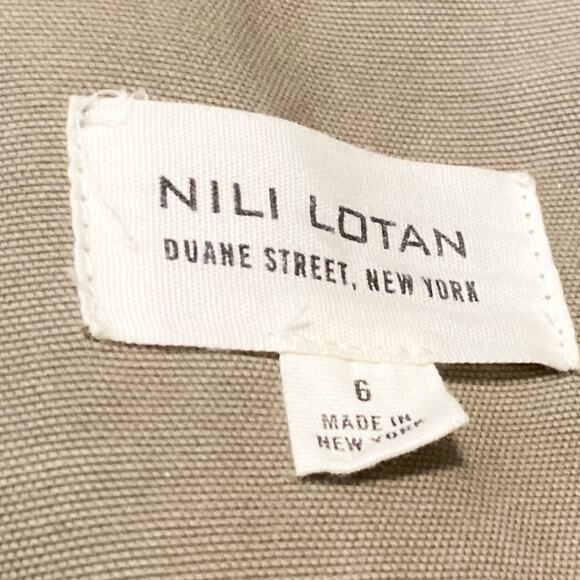 Nili Logan Olive Green Cotton Canvas Double Zip Moto Utility Jacket 6 - Picture 8 of 10